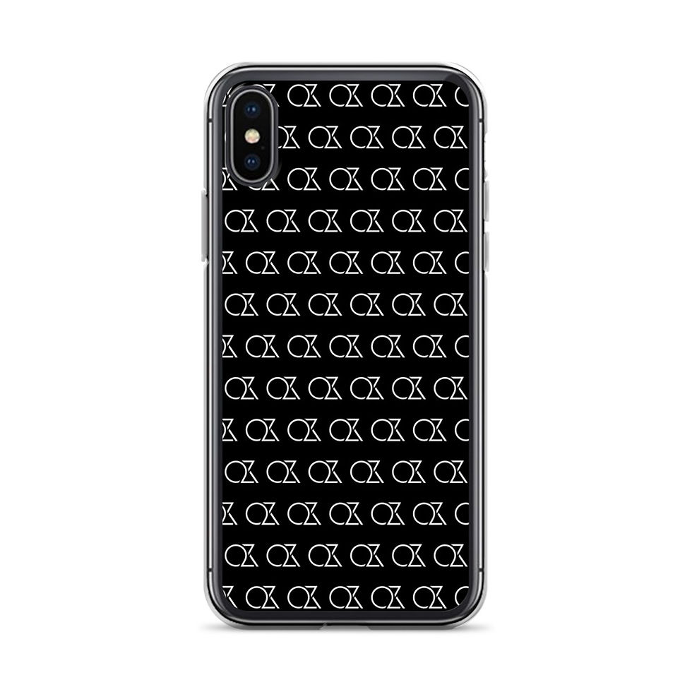 Thumbnail: QZR | Black iPhone Case (Pattern)