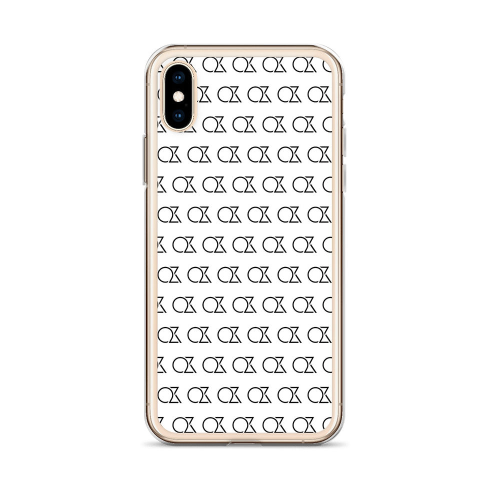 Thumbnail: QZR | White iPhone Case (Pattern)