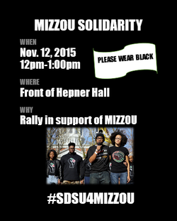 Mizzou Protest Flyer