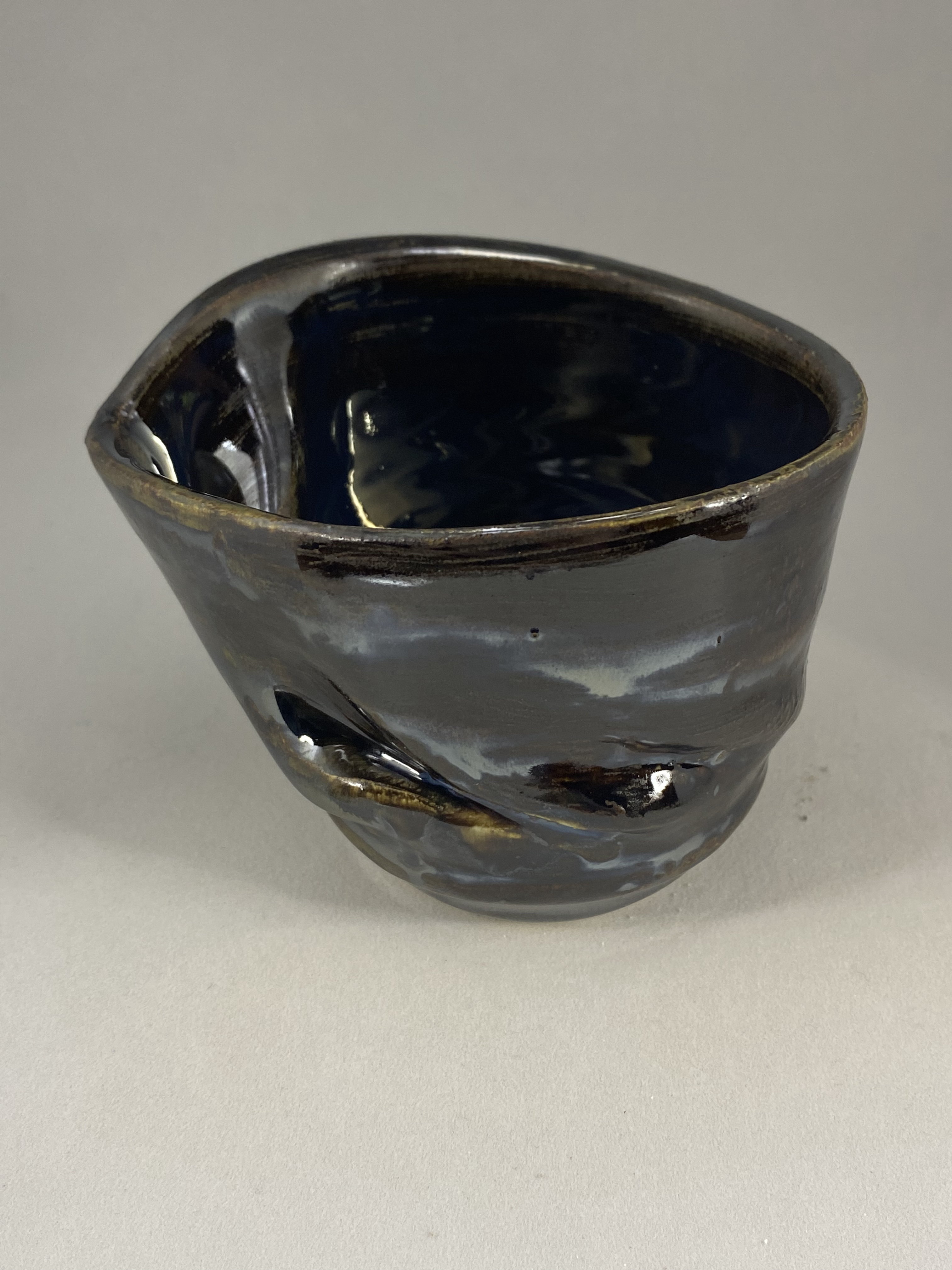 Mirror Black Wave Vase