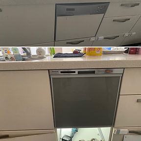 【食器洗い乾燥機交換】ハーマン製　FB4510PからPanasonic製　NP-45MS9Sに交換致しました