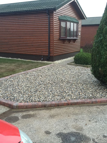 Outside gravel area