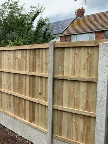 Wood fence