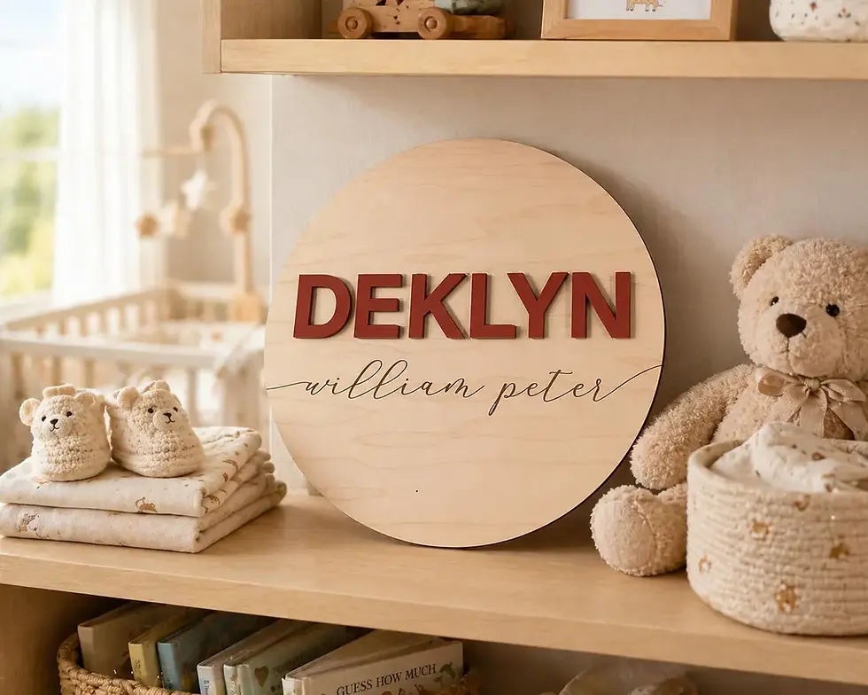 Thumbnail: Personalized Baby Name Plaque
