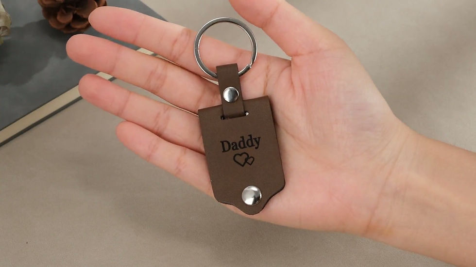 Thumbnail: Personalized  100% Leather Keychain