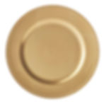 Matte Gold Plastic Charger Plate