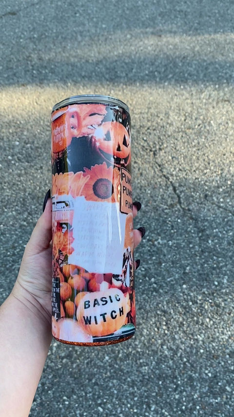 Thumbnail: 20oz fall vibes split tumbler 