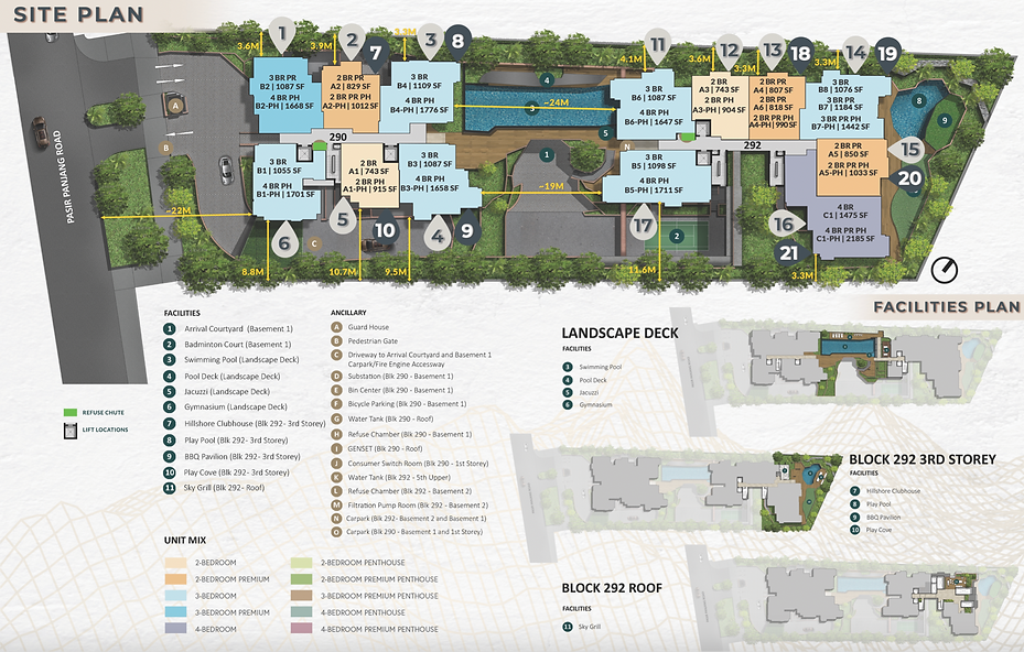 The Hillshore Site Plan