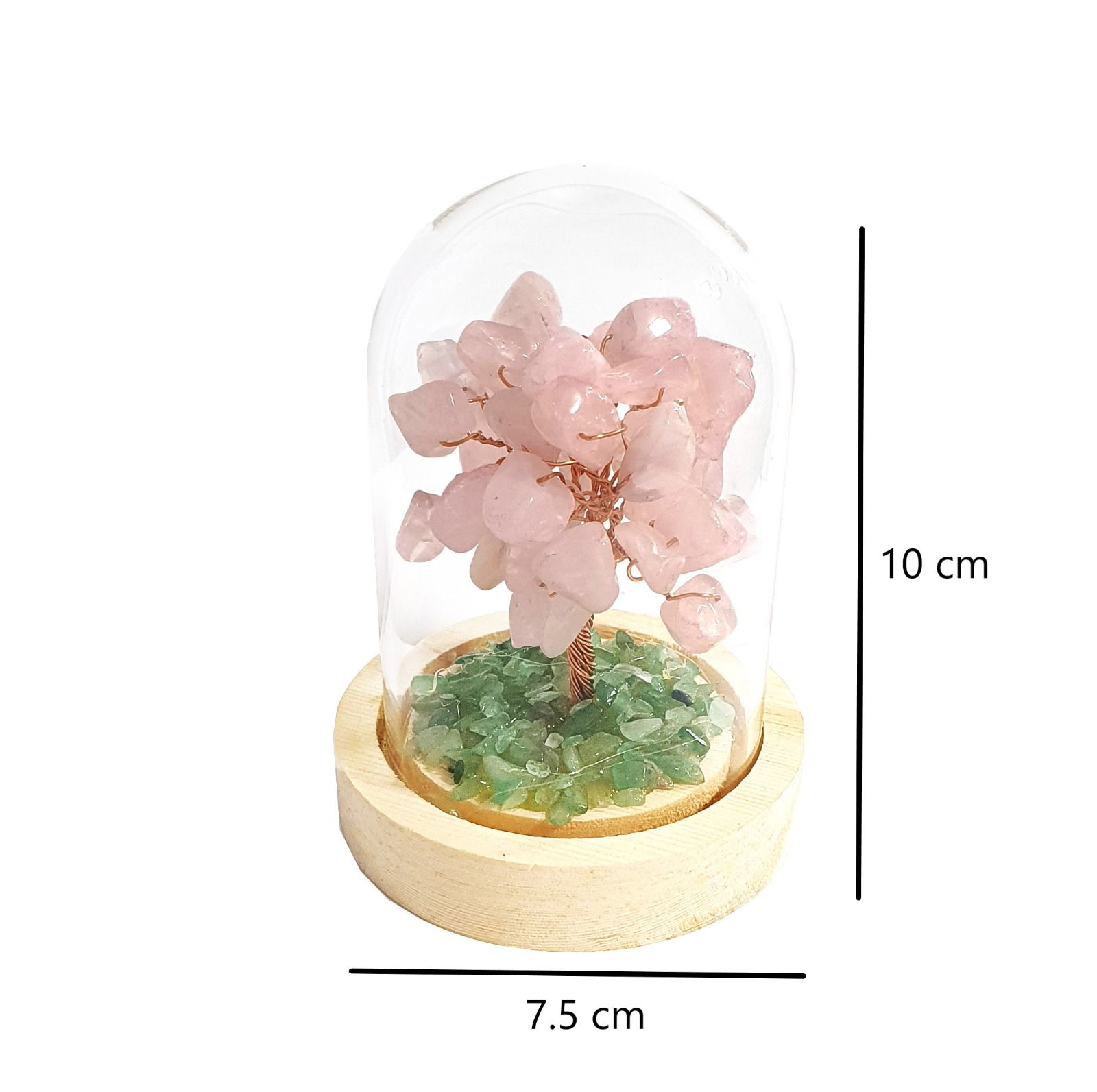 217 Árbol Cuarzo Rosa Amor Encapsulado