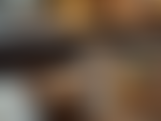 Flour and butter in a bowl with a snowman mug in the background