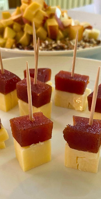 Quince and Manchego Cheese Skewers