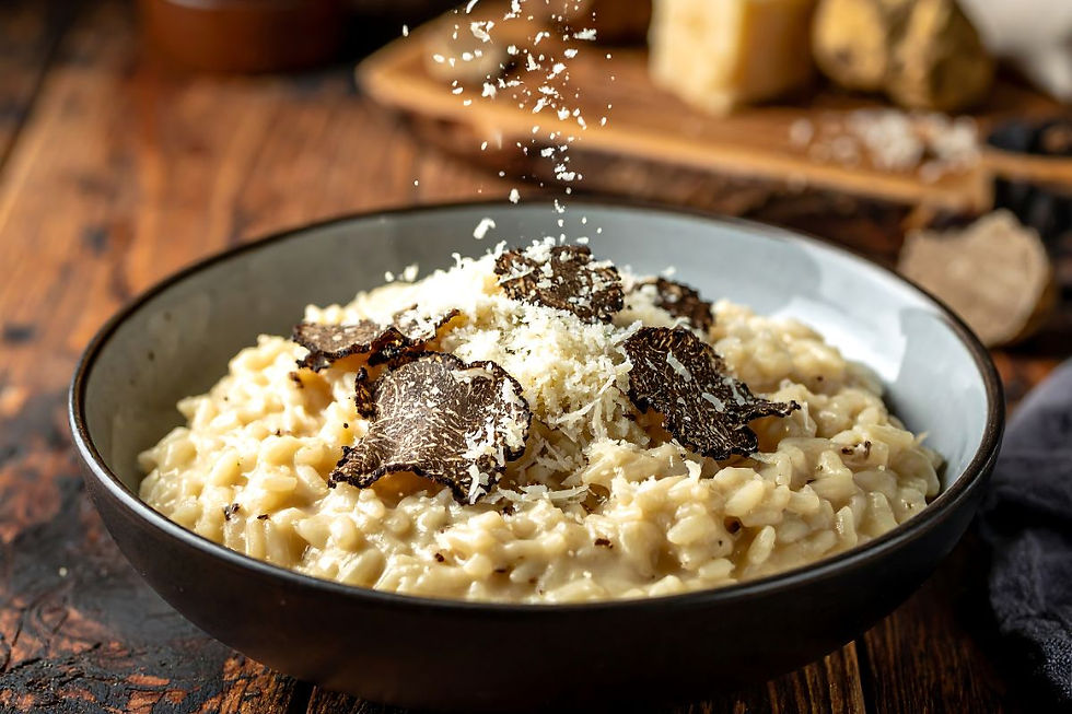 RISOTTO WITH SHAVED BLACK TRUFFLE