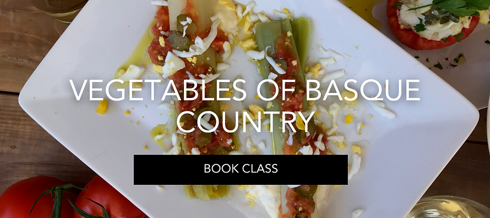Spanish Cooking Class celebrating vegetables from the Basque region