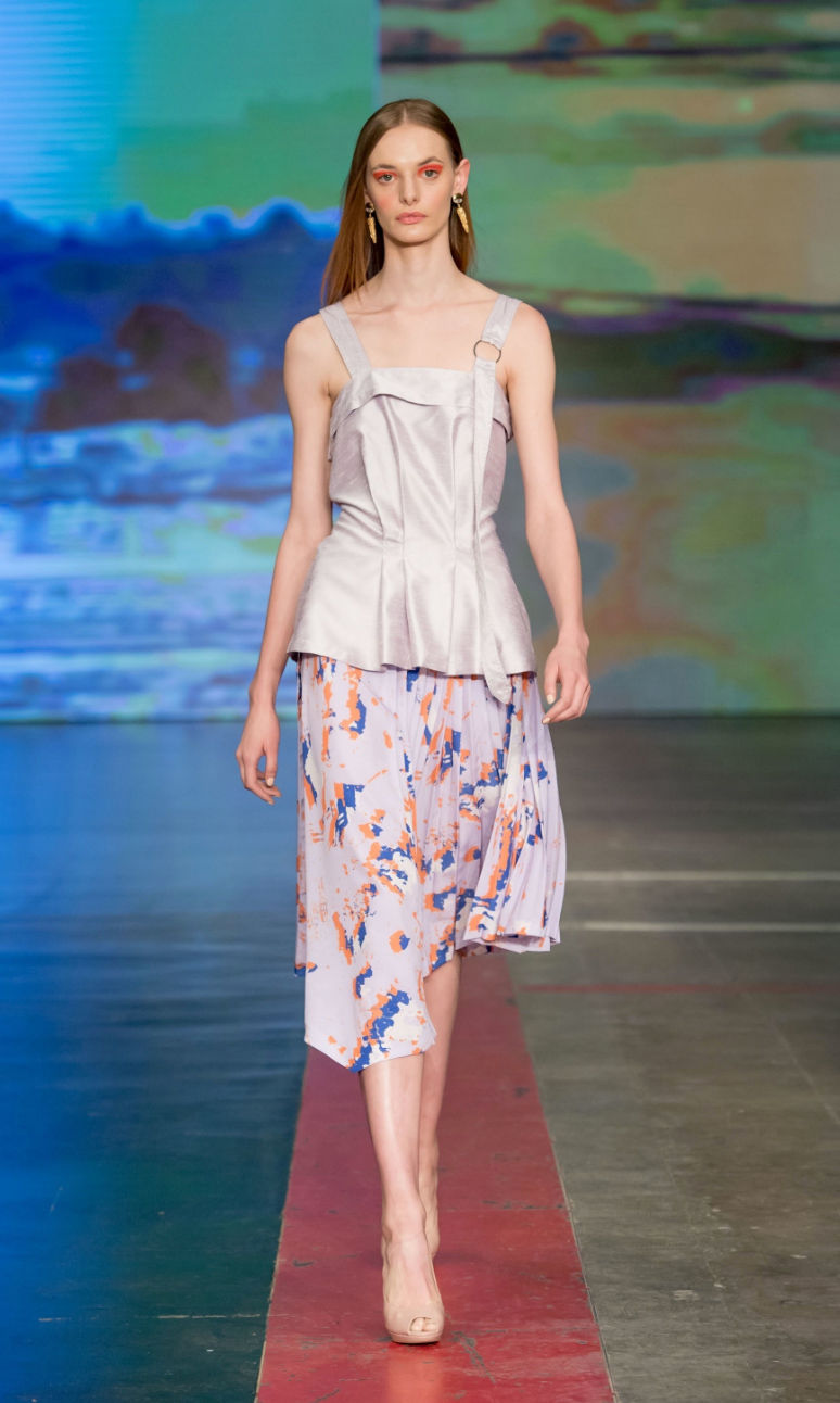 Thumbnail: `PS001`Unity print pleated skirt