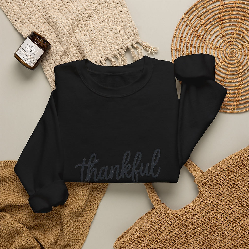 Thumbnail: Thankful Season Crewneck Sweatshirt, Thanksgiving Fall Apparel | Harvest Script