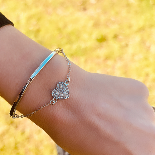 Sparkling Heart Bracelet main image 1