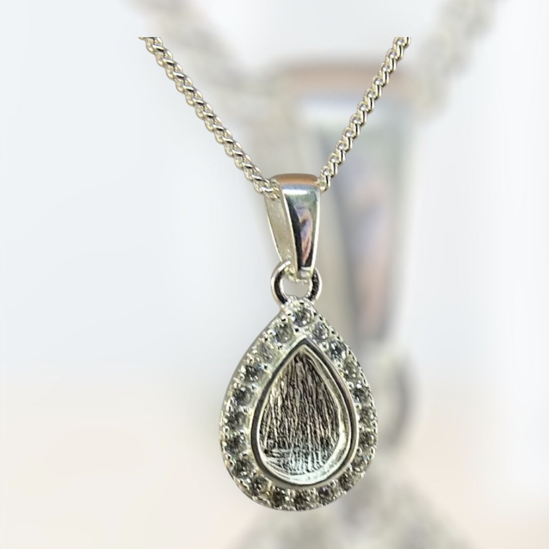 Memorial Ashes Tear Drop Pendant