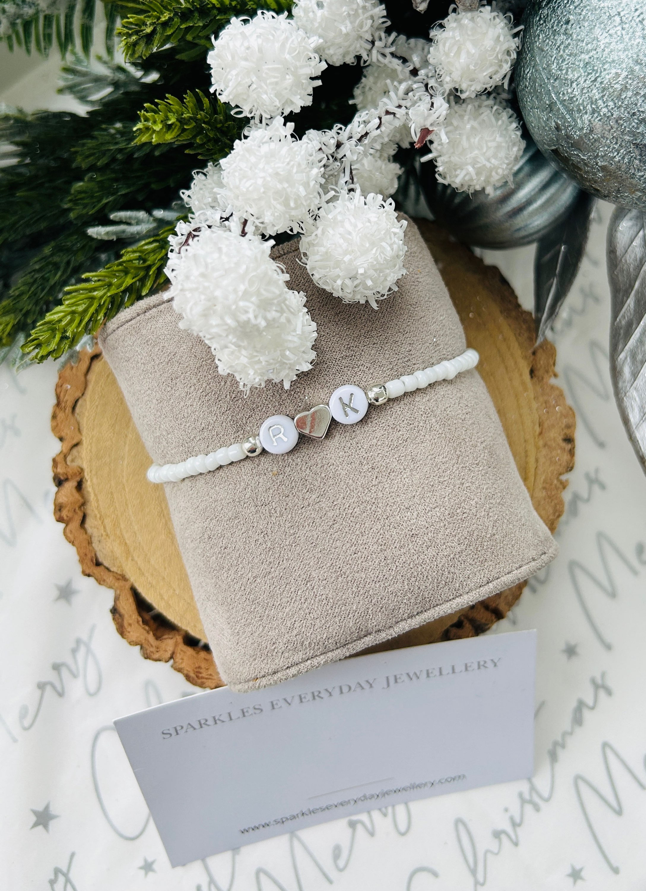 Personalised Initial Heart Bracelet