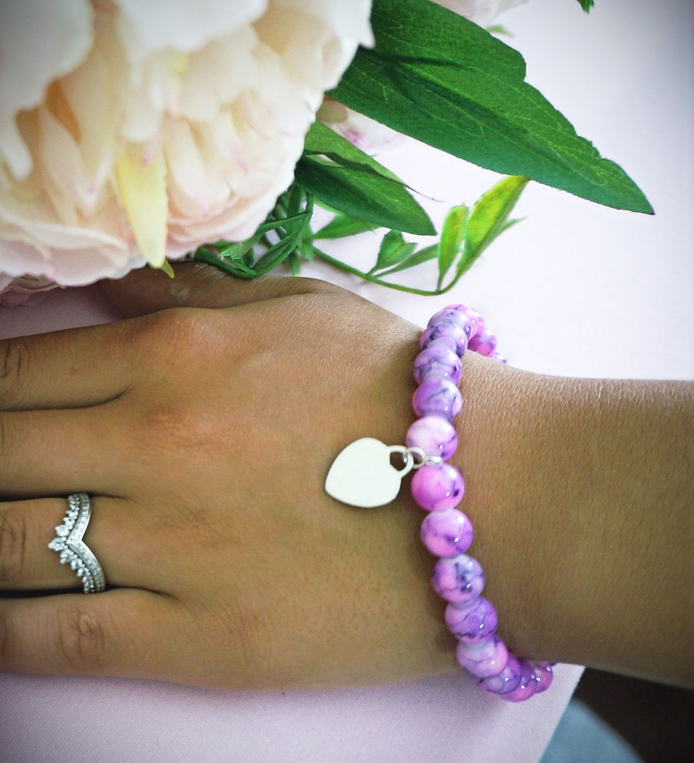 Hot Pink Charm Bracelet