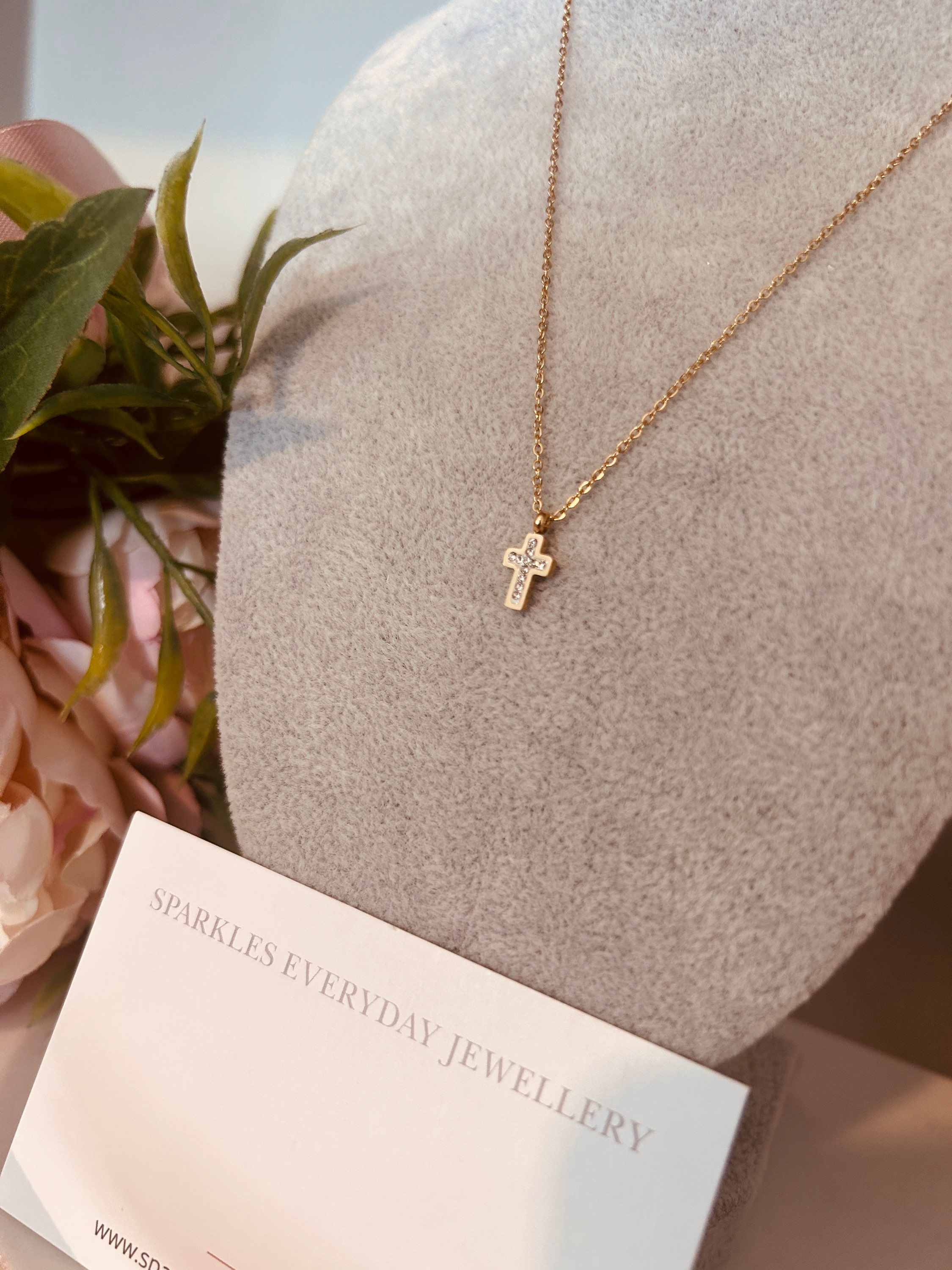 Sparkle Cross Necklace