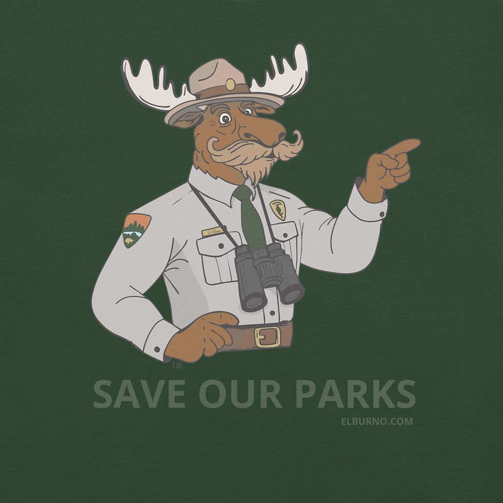 Thumbnail: El Burno Classic SAVE OUR PARKS Unisex t-shirt