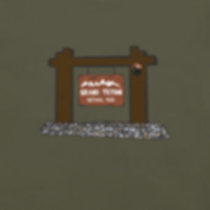 Grand Teton National Park Sign Unisex t-shirt