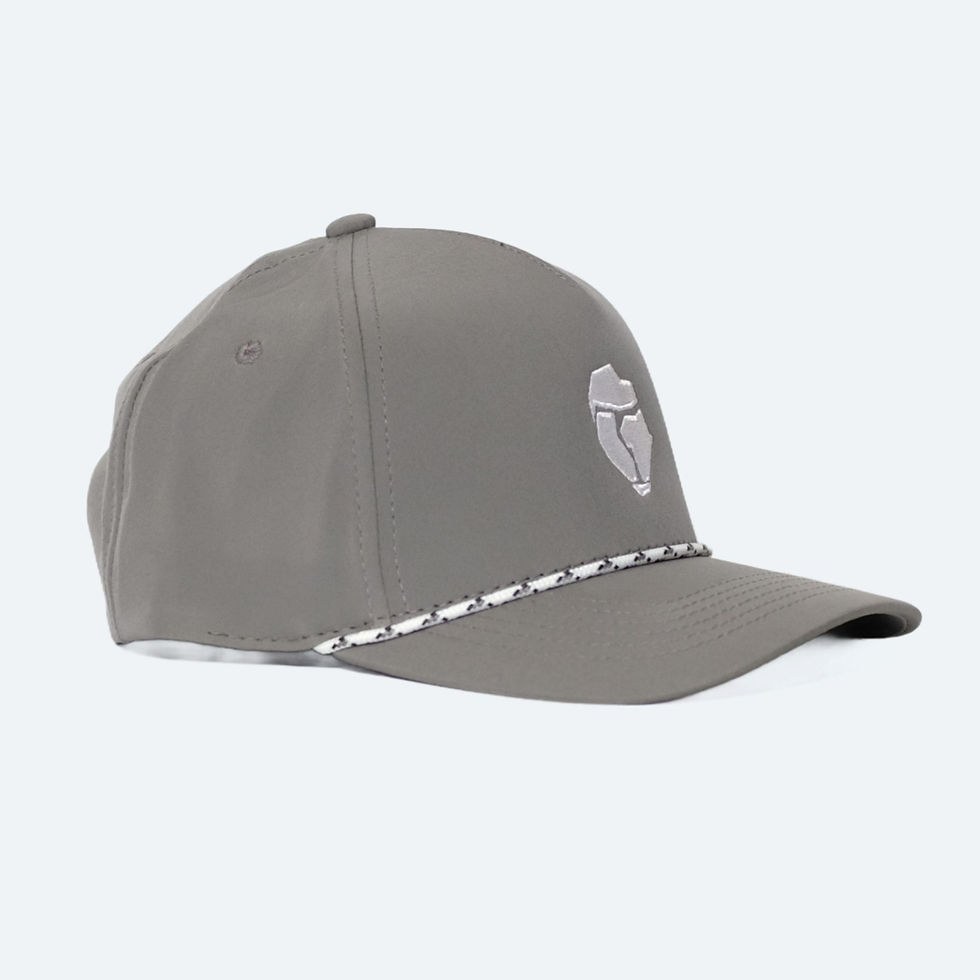 Thumbnail: Charcoal Adjustable 5 Panel Cap Side View