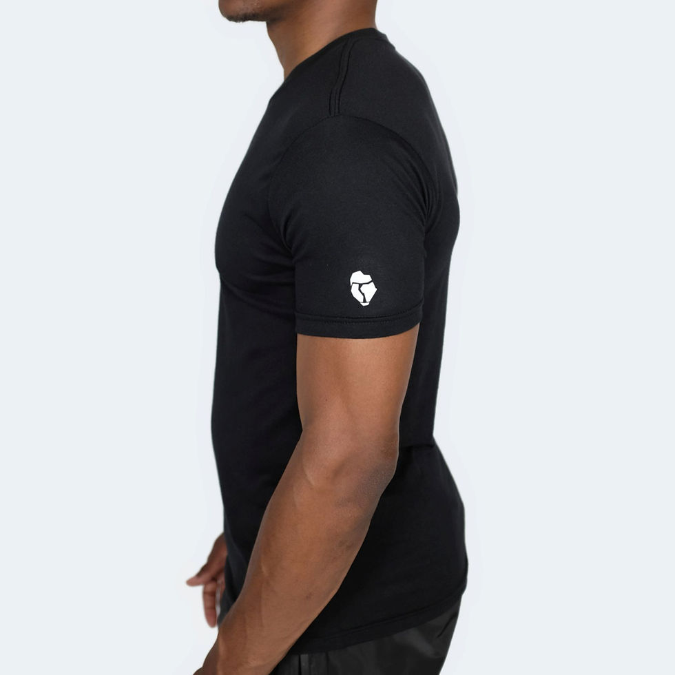 Black Tee Side View