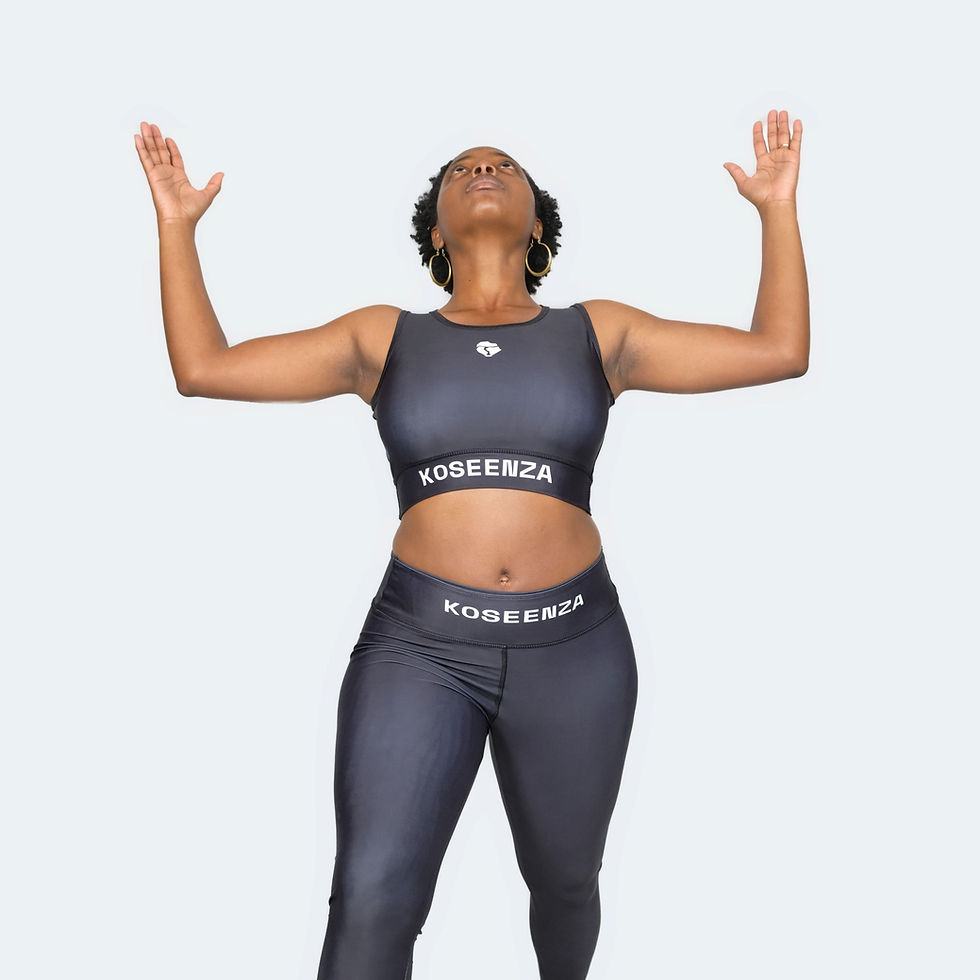Thumbnail: Black Adore Compression Top (Model)