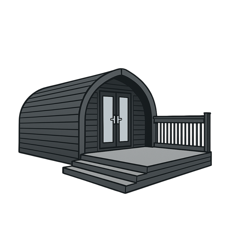 Rosevalley Glamping Pod Branding Logo's
