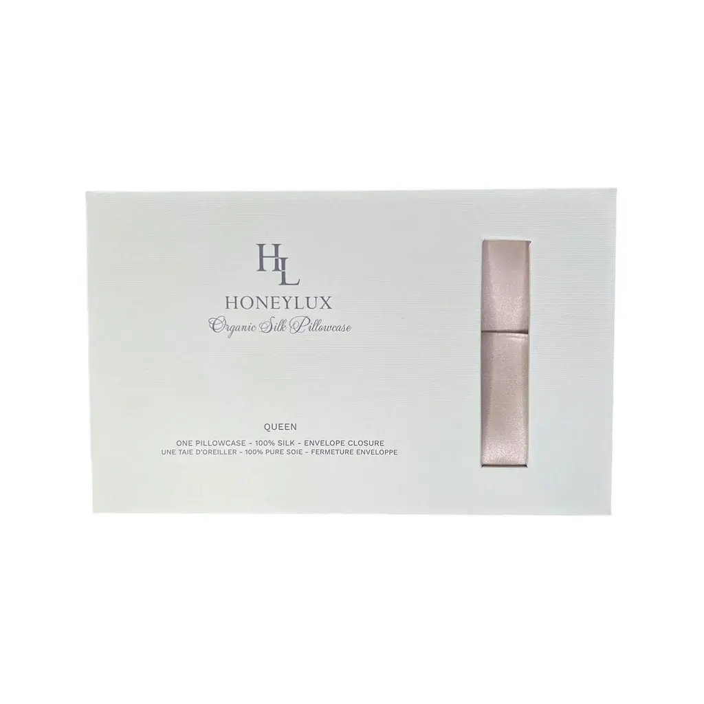 HoneyLux Organic Silk Pillowcase
