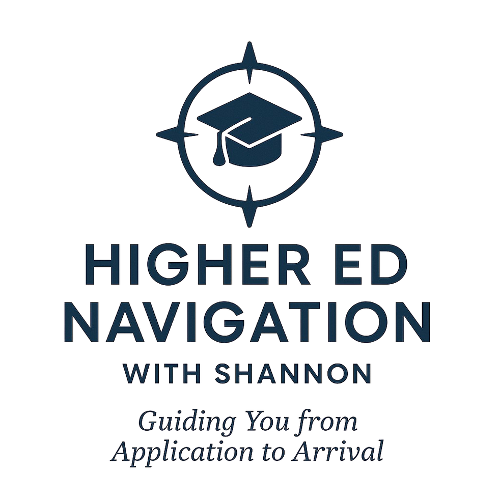 HigherEd Navigation Brand Logo Compass and Graduation Hat