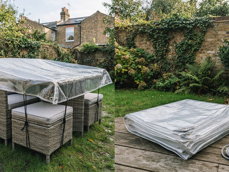 How Clear Tarpaulin Protects Garden Furniture