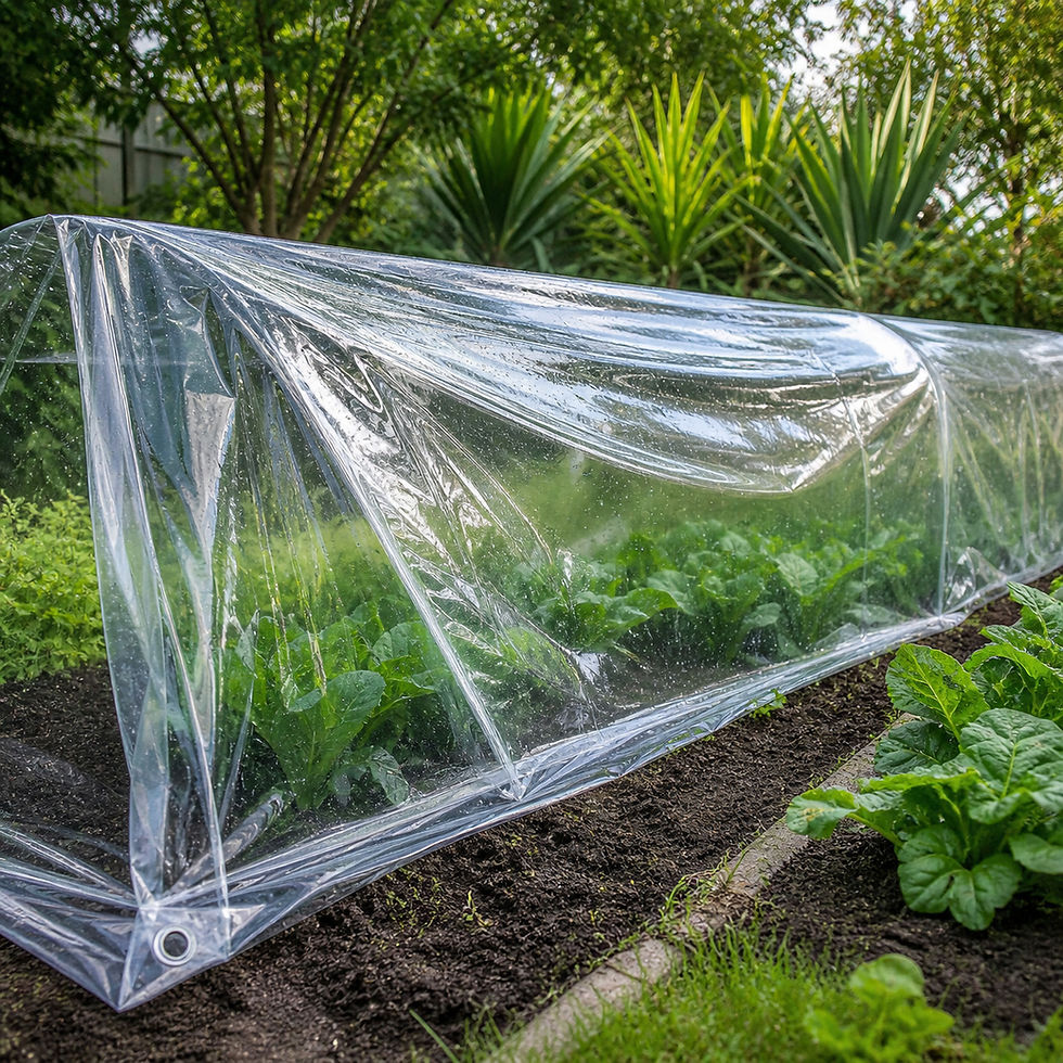 Clear Tarpaulin For Weather Protection Gardens