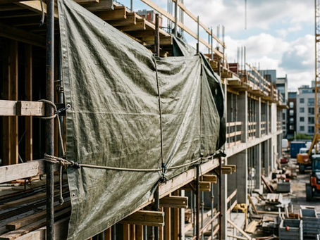 Heavy Duty Tarpaulins for Outdoor Building Protection