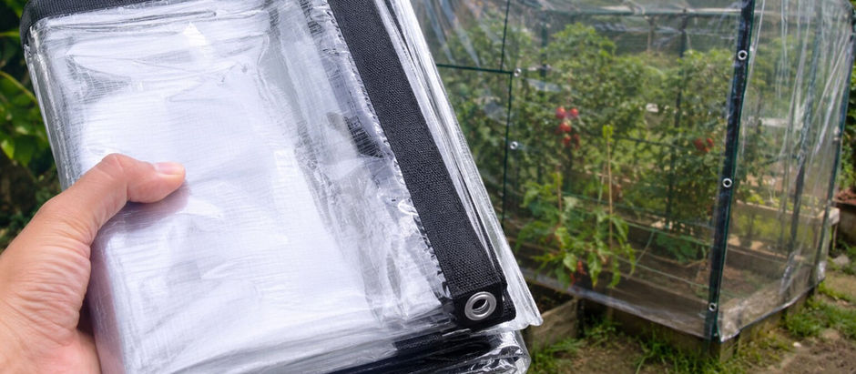 Easy Garden Hacks Using Clear Tarpaulins