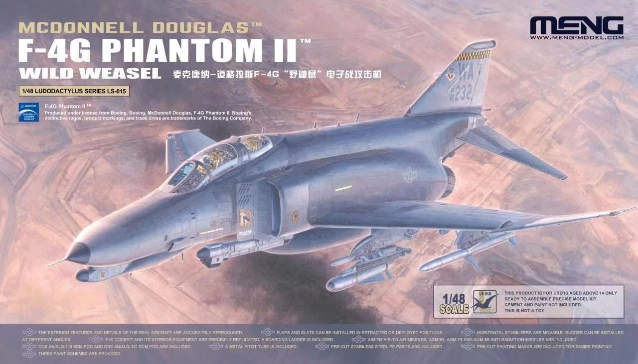 McDonnell Douglas F-4G Phantom II Wild Weasel - Meng Model 1:48 LS-015