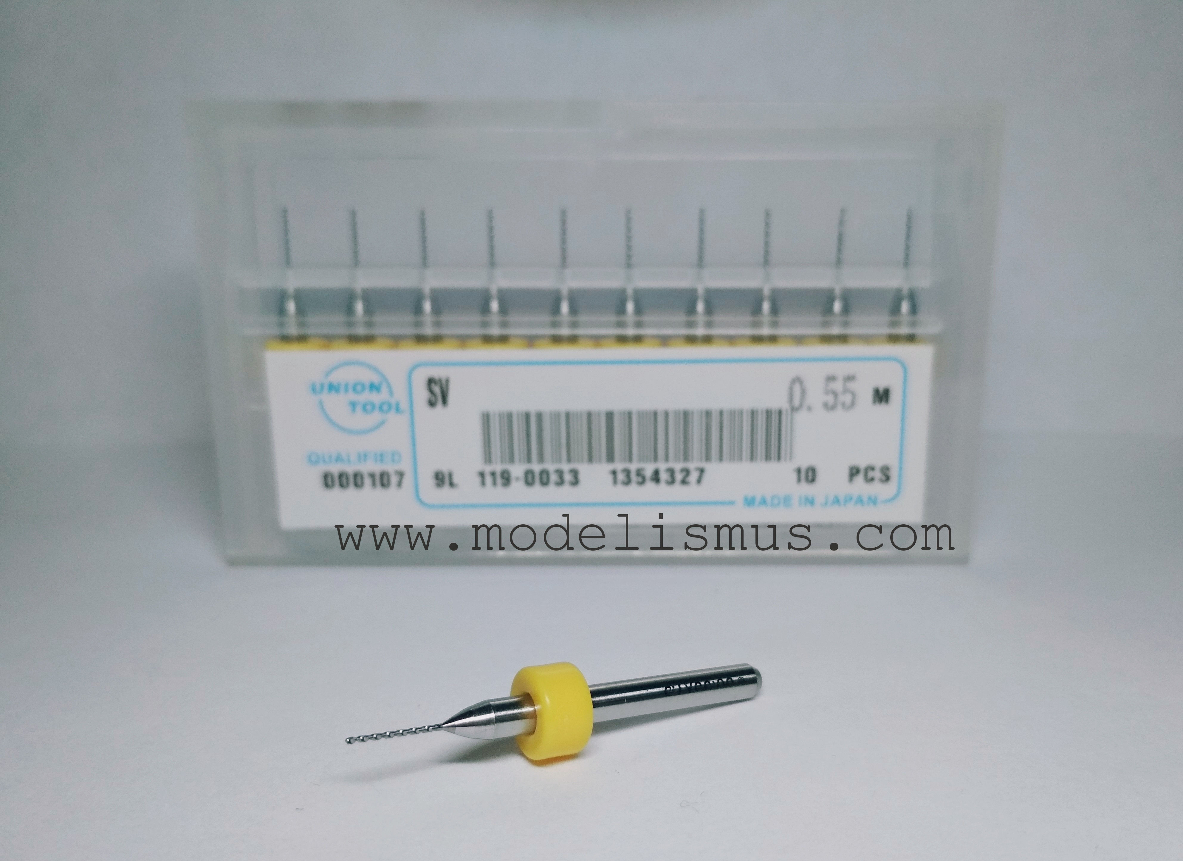 Сверло Union Tool диаметр 0,55 мм, хвостовик 3,2 мм