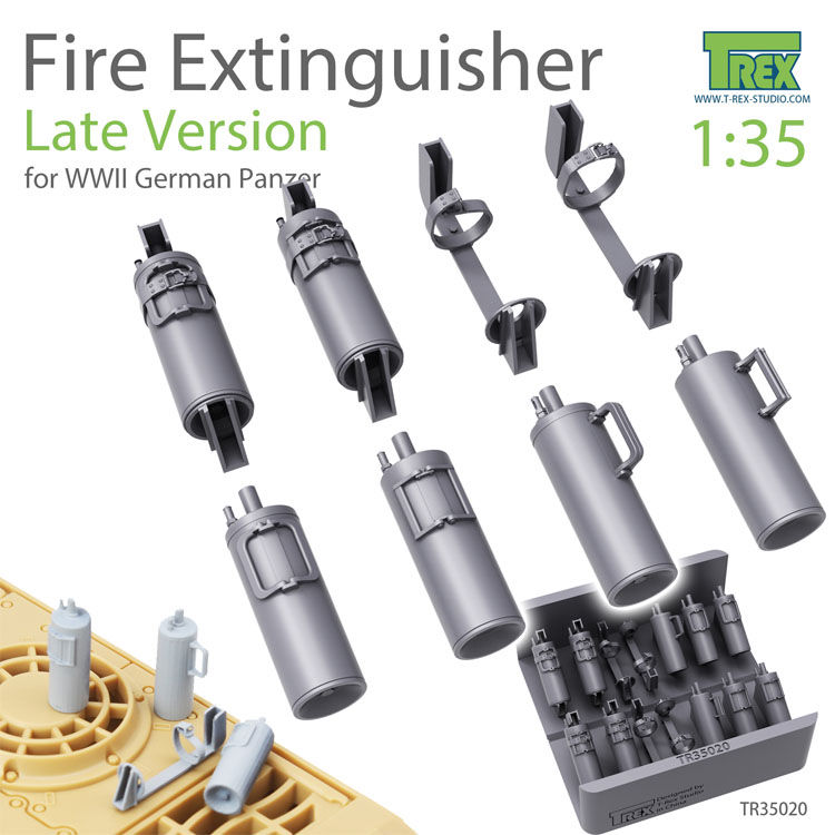 (п/заказ) T-Rex Studio 35020 Немецкие огнетушители для танков (поздние) 1/35