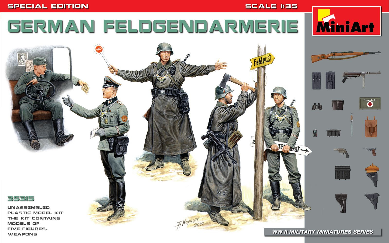 Немецкие полевые жандармы, German Feldgendarmerie - MiniArt 1:35 35315