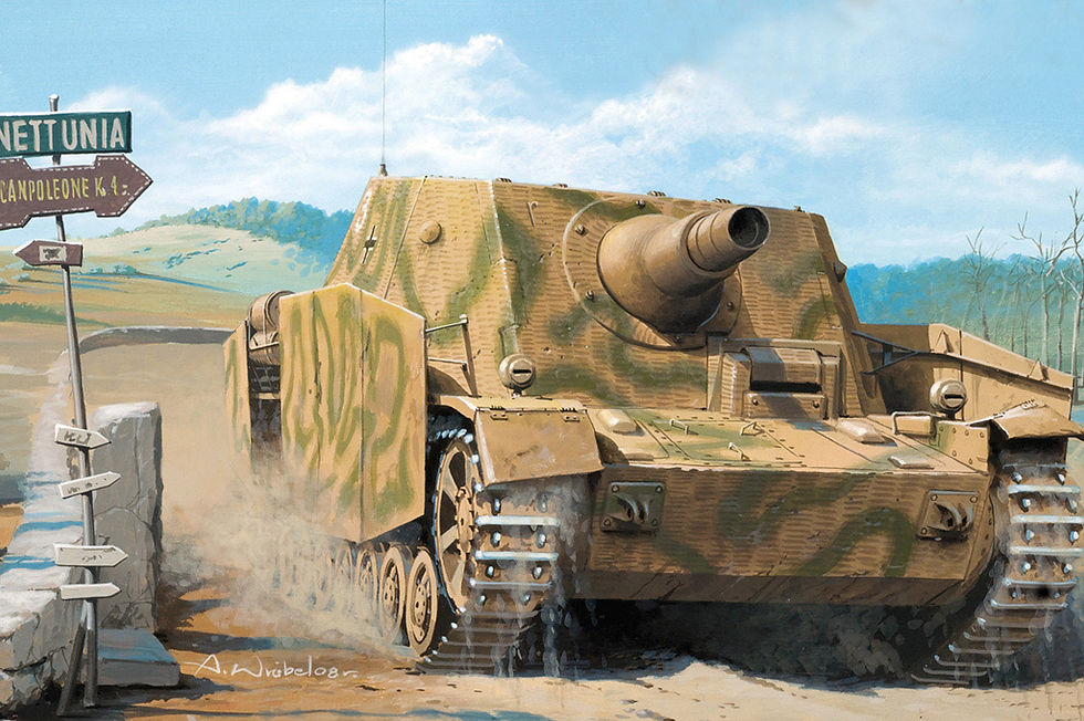 (п/з) Sturmpanzer IV Brummbar early (mid prod) w/interior, Hobby Boss 80135 1:35