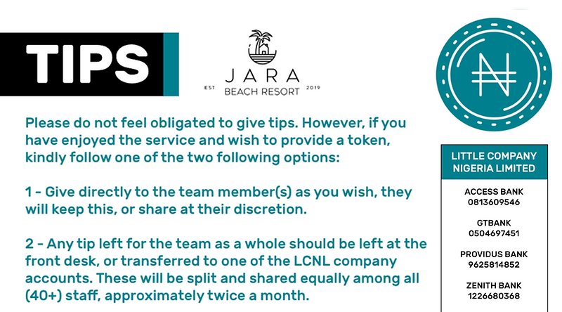 JBR Tip Policy