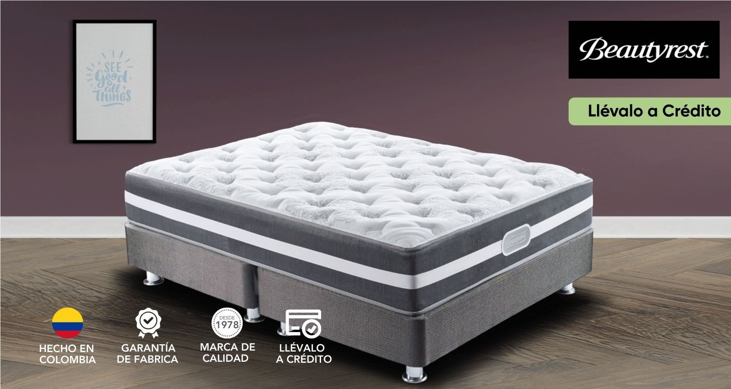 Set Colchón Fergus + Base Cama