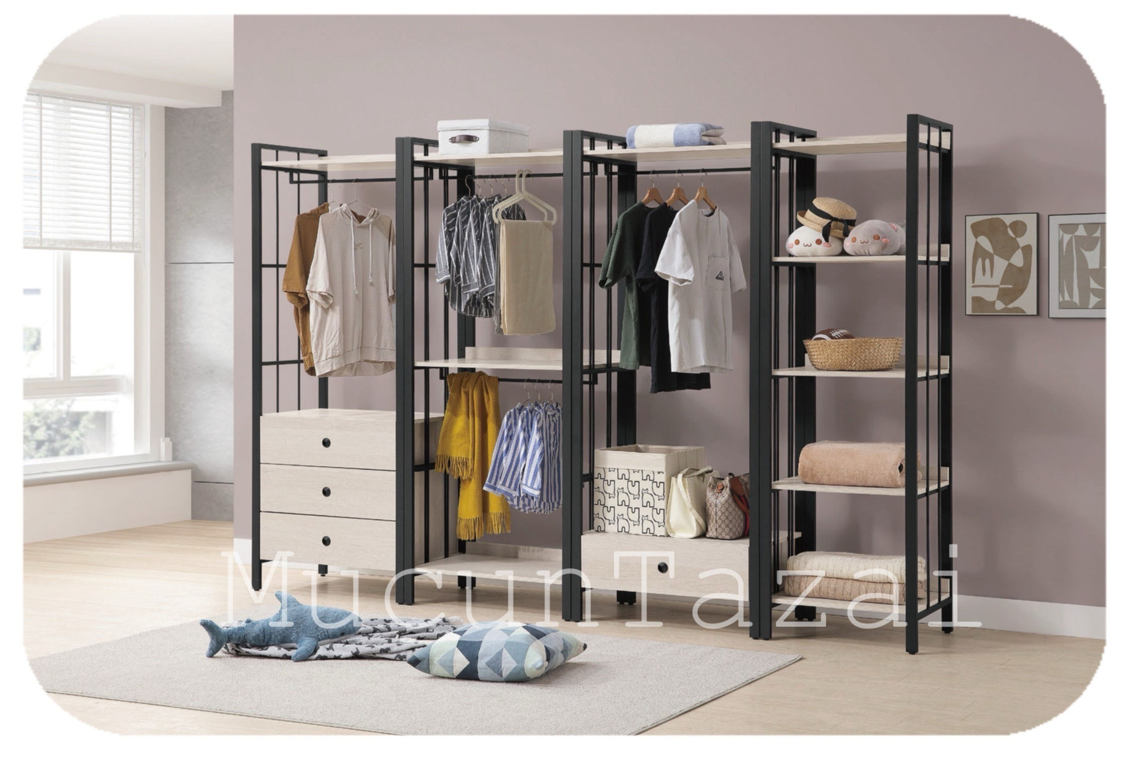 爵士 開放式組合衣櫃