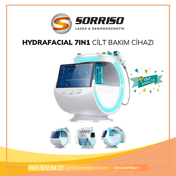 Hydrafacial 7IN1 Cilt Bakım Cihazı + Cilt Analiz | Sorriso Lazer