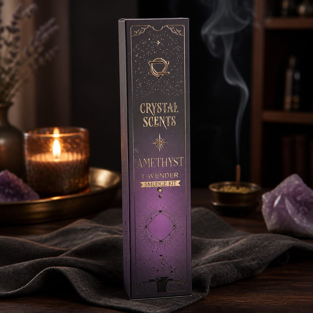Incenso - Ametista e Lavanda - Crystal Scents