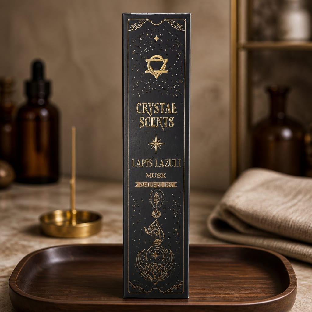 Incenso - Lapis Lazuli e Almíscar - Crystal Scents