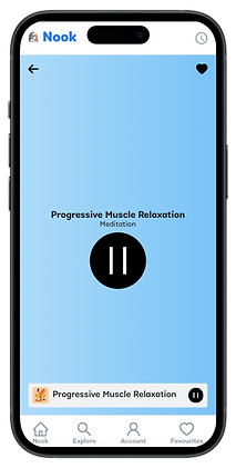 Phone View of Nook Playing audio