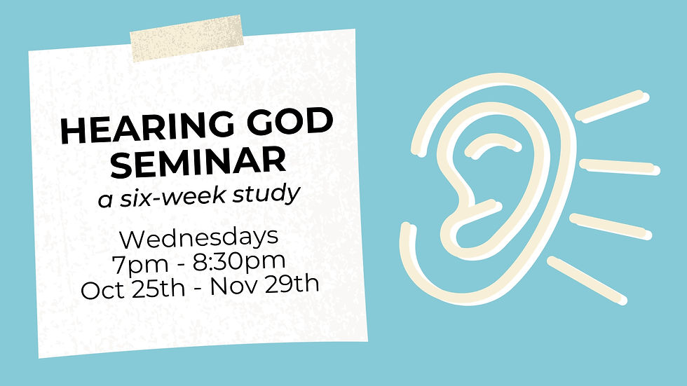 Hearing God Seminar