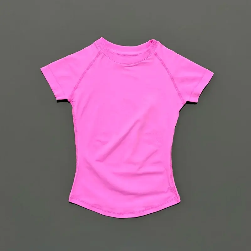 Thumbnail: HISTELLO Sport Short Sleeve Top Seamless Yoga Leotard Clothing Women Running